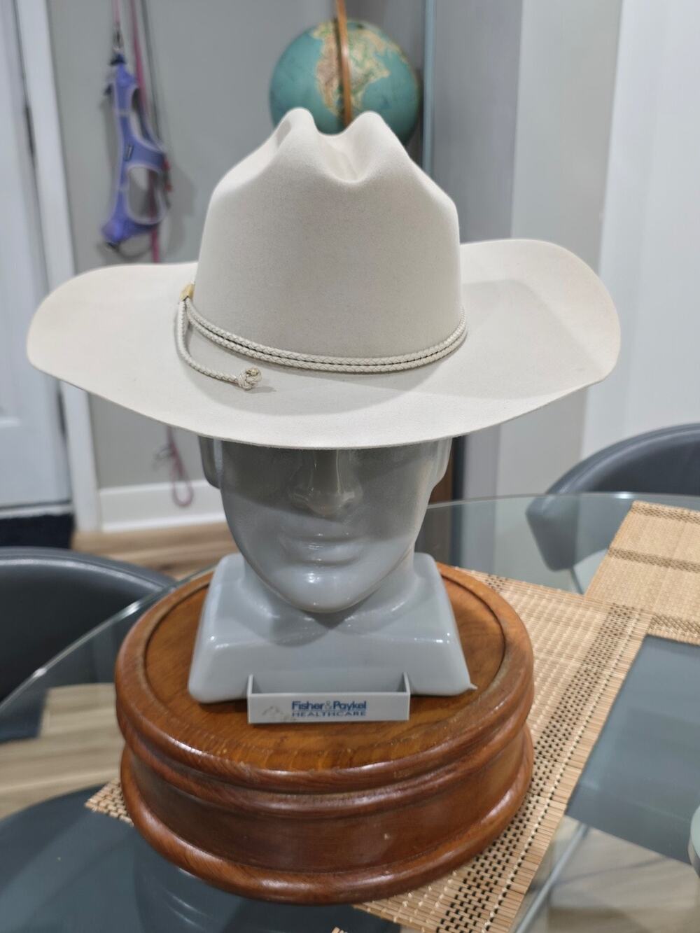 Vintage Stetson 61 Silver Belly Rope Hat 4x Beaver Cowboy Hat Size 7 R